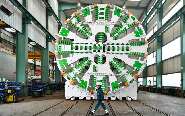 Tunnelbohrmaschine Frontansicht © Industriefotograf Thomas L. Fischer