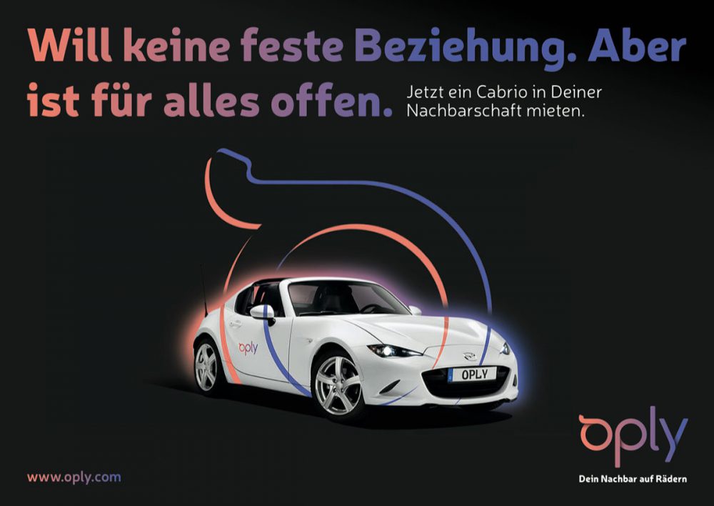 Oply Anzeige Mietwagen Mazda MX-5