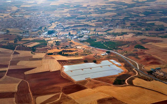 Luftbild Solaranlage