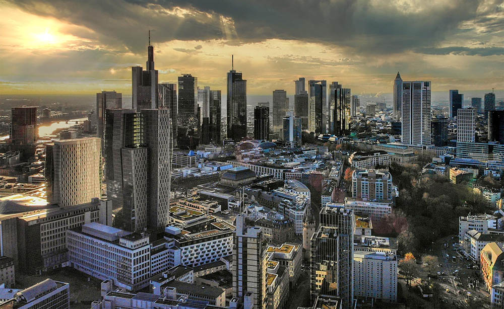 Frankfurt City Luftbildaufnahme Frankfurt City Luftbildaufnahme