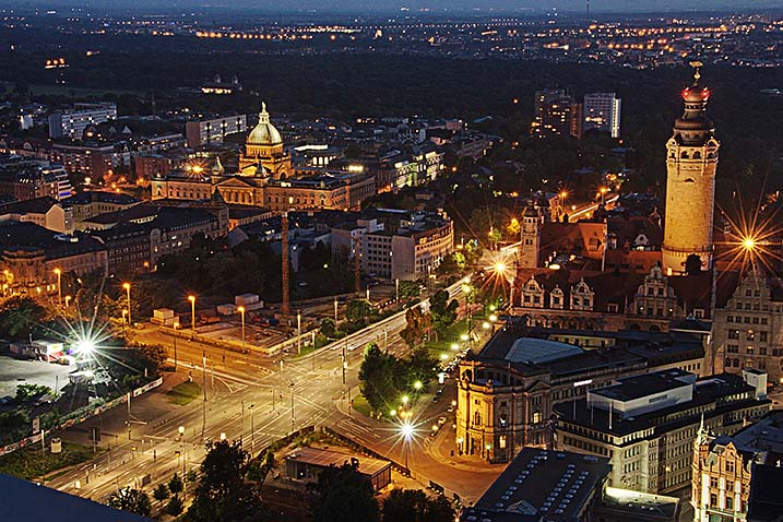 Leipzig bei Nacht Leipzig